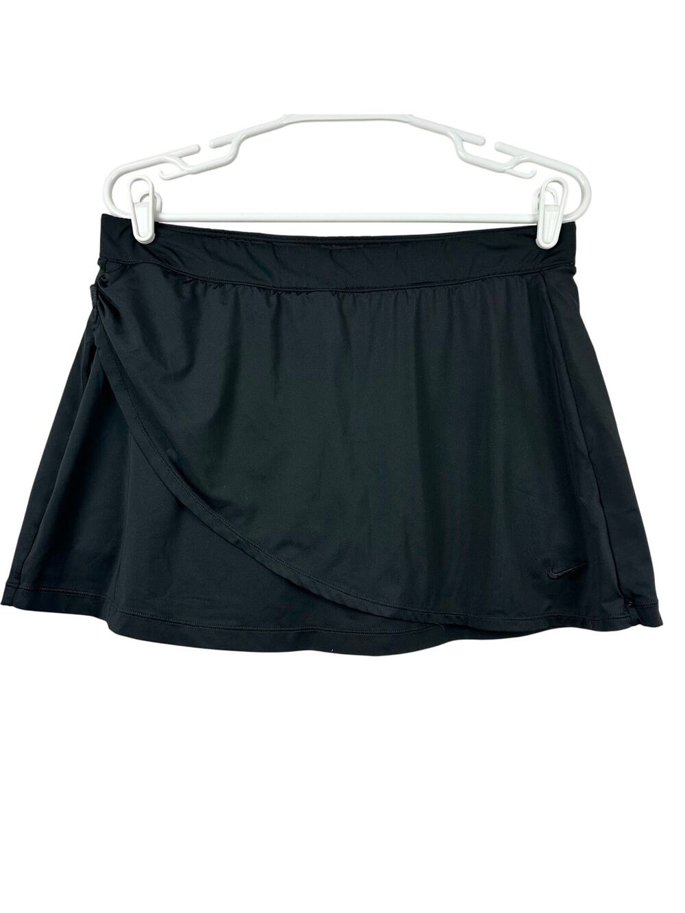 Nike Tennis Skort Faux Wrap Black Med Golf athletic Skort skirt Pickleball